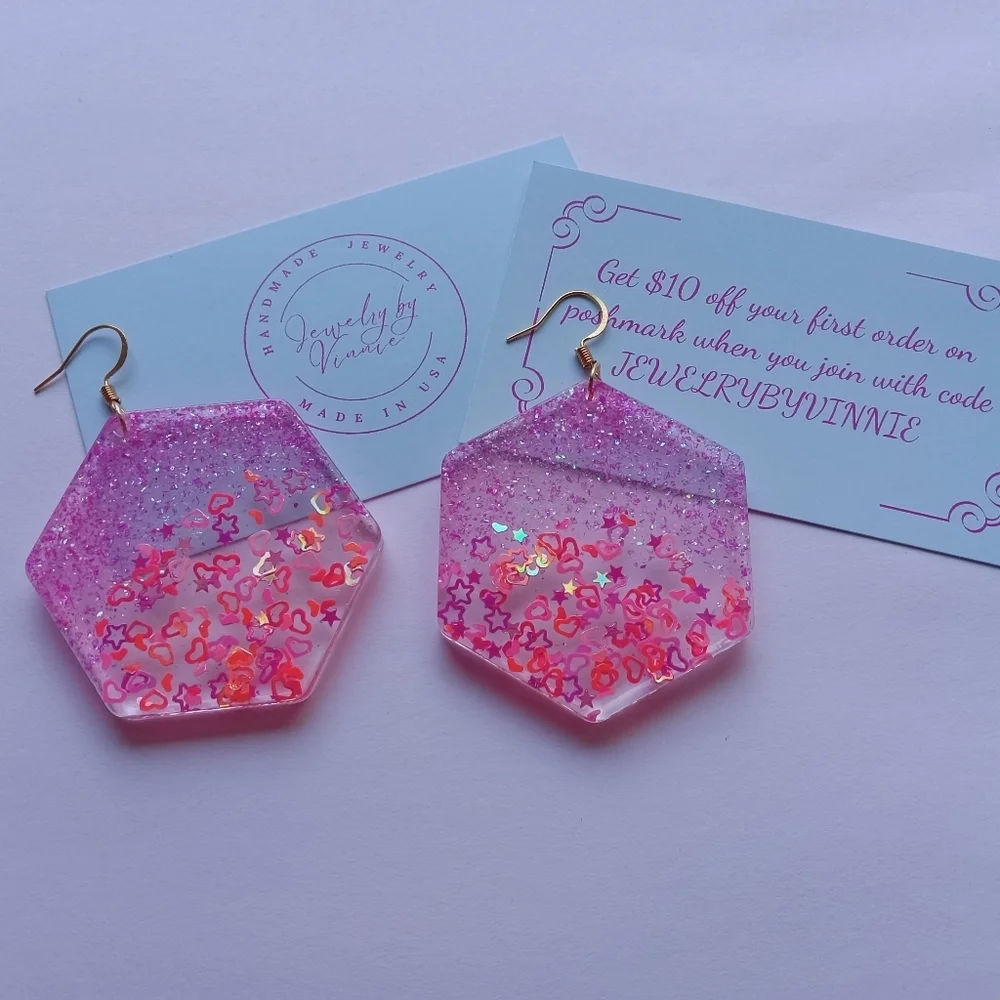 Hand Crafted Barbie's Dreams Collection Earrings